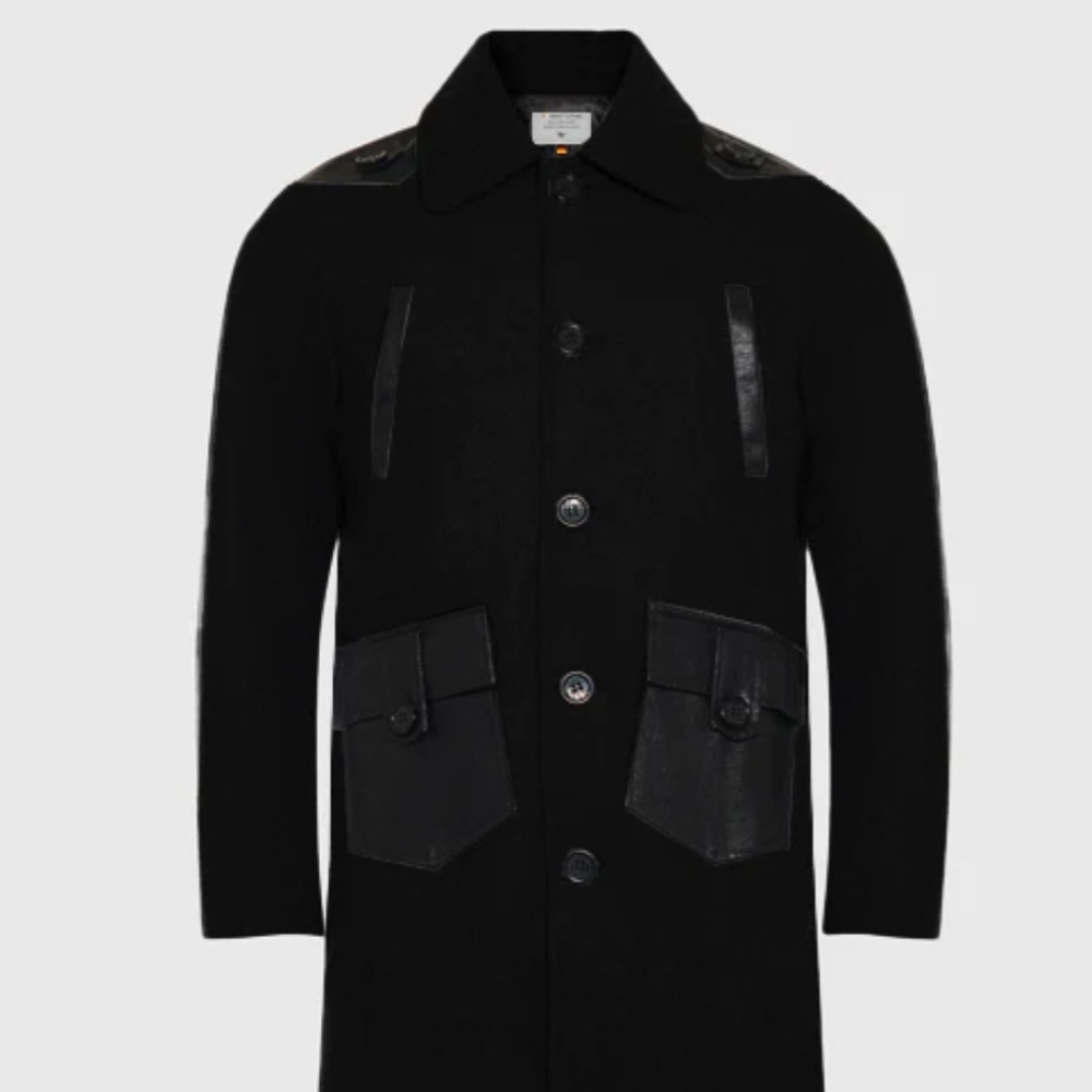 The Hideout Clothing Men's Black Power Wool Coat